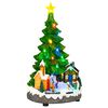 vidaXL &Aacute;rbol de Navidad musical SALO 16 x 15 x 27,5 cm Resina Verde
