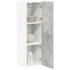 vidaXL Mueble colgante con puerta Gris Concreto 30 x 31 x 100 cm