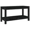 vidaXL Banco de jard&iacute;n de madera maciza de pino negro 82,5x35x45 cm