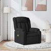 vidaXL Sill&oacute;n reclinable de masaje de tela negro