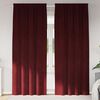 vidaXL Cortinas opacas 2 pcs Rojo vino 140 x 260 cm Terciopelo