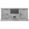 vidaXL Mueble de TV madera contrachapada gris hormigón 100x35,5x45 cm