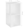 vidaXL Armario esquinero madera contrachapada blanco 33x33x67cm