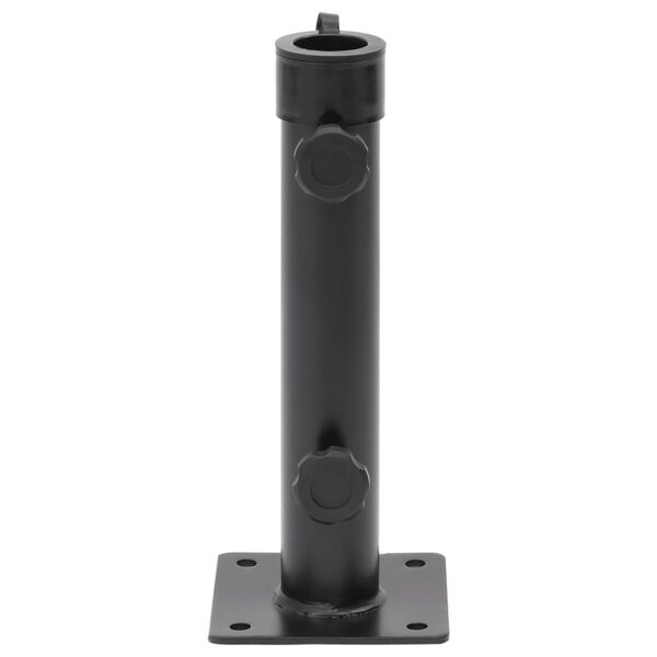 vidaXL Base de sombrilla para m&aacute;stil de &Oslash;38/48 mm acero negro mate