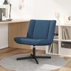 vidaXL Silla giratoria Azul 63 x 75 x 76 cm tela
