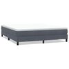 vidaXL Cama box spring sin colch&oacute;n terciopelo gris oscuro 180x220 cm