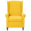 vidaXL Sill&oacute;n reclinable de tela amarillo