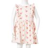 Vestido infantil con volantes rosa suave 92