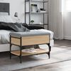 vidaXL Banco zapatero madera de ingenier&iacute;a roble Sonoma 62x42x45 cm