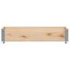 vidaXL Jardinera de madera maciza de pino 100x50 cm