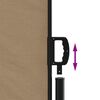 vidaXL Toldo lateral retr&aacute;ctil gris taupe 100x1000 cm