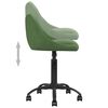 vidaXL Silla de comedor de terciopelo verde oscuro