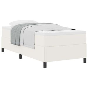 vidaXL Cama tipo Box Spring Crema 80 x 200 cm Tela de Pana