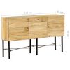 vidaXL Aparador de madera de mango maciza 118x30x70 cm