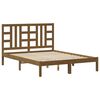 vidaXL Estructura de cama madera maciza marr&oacute;n miel 140x190 cm