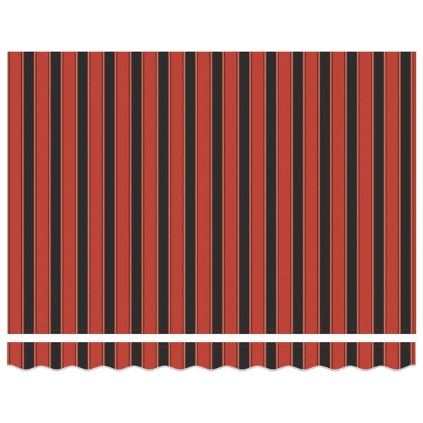 vidaXL Toldo Retr&aacute;ctil Naranja y Negro 350 x 250 cm Poli&eacute;ster y metal