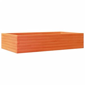 vidaXL Jardinera madera maciza de pino marr&oacute;n cera 110x60x23 cm