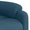 vidaXL Sill&oacute;n el&eacute;ctrico reclinable elevable de terciopelo azul