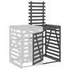vidaXL Extensión para cobertizo de cubos de basura madera de pino gris