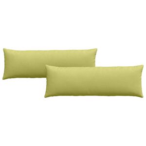 vidaXL Cojines de sof&aacute; 2 pcs Verde claro 120 x 40 cm tela