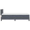 vidaXL Cama tipo Box Spring Gris oscuro 90 x 200 cm Terciopelo