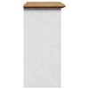 vidaXL Armario de pared para baño BODO blanco y marrón 44x30x60 cm