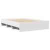vidaXL Estructura de cama madera de ingenier&iacute;a blanca 120x190 cm