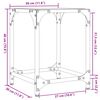 vidaXL Mesas de centro 2 uds vidrio transparente y acero 30x30x40 cm