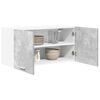 vidaXL Mueble colgante con puerta Gris Concreto 80 x 31 x 40 cm