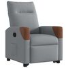vidaXL Sillón reclinable elevable de tela gris claro