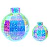 vidaXL Bola de Navidad LED prism&aacute;tica e iridiscente 2 uds. Multicolor