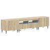 vidaXL Cabinet de TV LED de 5 piezas Roble Sonoma Madera de ingenier&iacute;a