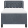 vidaXL Cama tipo Box Spring Gris oscuro 80 x 200 cm Terciopelo