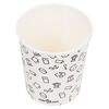 vidaXL Vasos de papel para caf&eacute; 100 uds blanco y negro 200 ml