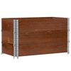 vidaXL Collares de palets 3 uds madera maciza de pino marr&oacute;n 100x50 cm