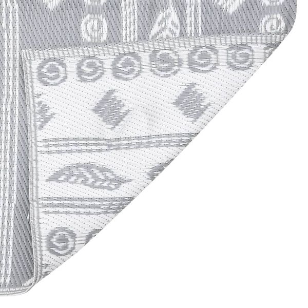 vidaXL Alfombra de exterior PP ARAKIL gris 80x150 cm