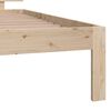 vidaXL Estructura de cama sin colchón madera maciza de pino 100x200 cm