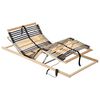 vidaXL Cama somier el&eacute;ctrico de l&aacute;minas sin colch&oacute;n 7 zonas 70x200 cm