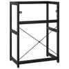 vidaXL Estructura de lavabo de hierro negro 59x38x83 cm