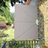 vidaXL Toldo lateral plegable terraza color crema 240x160 cm