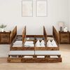 vidaXL Cama con almacenamiento con cajón Madera Vieja 140 cm