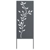 vidaXL Pantalla de Privacidad para Jard&iacute;n Floral Antracita 50 x 140 cm