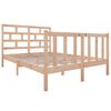 vidaXL Estructura de cama de madera maciza de pino 140x190 cm