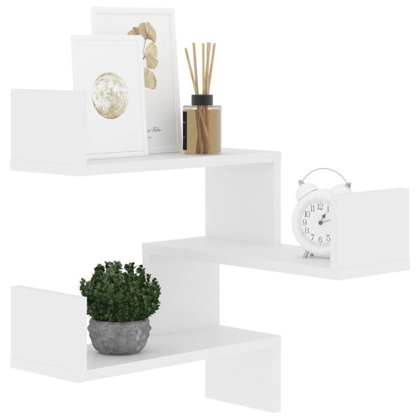 vidaXL Estante de esquina de pared madera contrachapada 40x40x50 cm