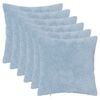 vidaXL Funda de almohada 6 uds. HEERLEN Azul Claro 40 x 40 cm