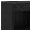vidaXL Gabinetes de pared para TV 4 pcs Roble Negro