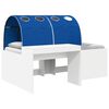 vidaXL Cama con T&uacute;nel 4 pcs Roble Artisian y Azul Madera de ingenier&iacute;a