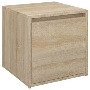 vidaXL Caj&oacute;n taburete madera contrachapada roble Sonoma 40,5x40x40 cm