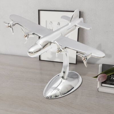 Avión decorativo de aluminio de sobremesa