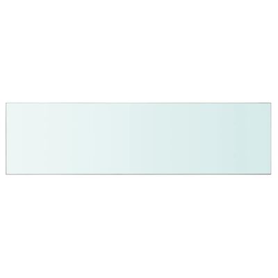 vidaXL Panel de estante vidrio claro 110x30 cm